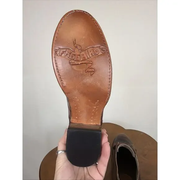 Freebird Oxford Shoes Womens Mixed Leather Shoes Ladies Designer Shoes Size 8 - Picture 7 of 7